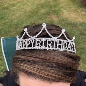 THE Birthday Crown LOTS of Bling NWOT